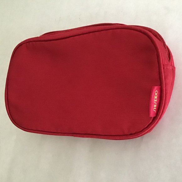 Shiseido Handbags - Shiseido red make up bag, travel bag